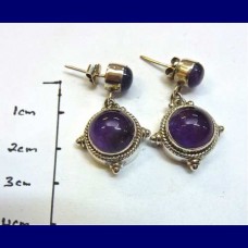 earrings..amethyst