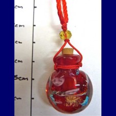 oil bottle pendant glass vial